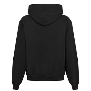 Sudadera con capucha recortada para hombre con aspecto deportivo Sudadera con capucha informal con estilo urbano de calle Sudadera con capucha de gran tamaño con tela de lana acogedora - Product Image 2
