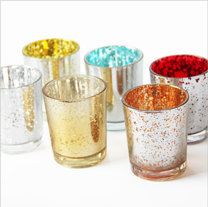 Recipientes de Vidrio para Velas en Degradado de Color, Recipientes Vacíos para Velas, Frascos para Velas - Product Image 1