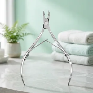 Professional Stainless Steel <b>Nail</b> <b>Clippers</b> with Wide Jaw Opening <b>for</b> Finger <b>Thick</b> <b>Nails</b> Adult Use Bevel Shape Sharp Blade - Product Image 3