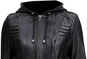 Chaqueta de cuero TESSUTO para mujer, chaqueta de cuero de piel de cordero auténtica a la moda para mujer, chaqueta de cuero de vaca auténtica para mujer - Product Image 4