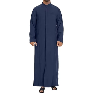 Tendance arabe vente chaude mode hommes Thobes vêtements traditionnels de musulman portant avec la meilleure qualité Thobes Thawb taille adulte - Product Image 1