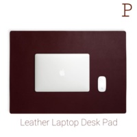 Alfombrilla de escritorio de cuero con logotipo personalizado para ordenador portátil, alfombrilla de oficina para PC, tableta y ratón, juego y organizador de escritorio esencial con palabras