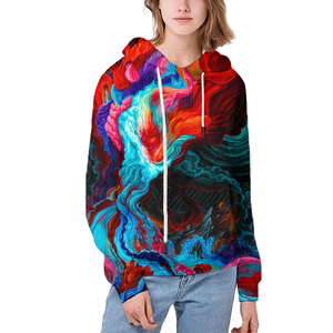 Sudadera con capucha de sublimación de nuevo diseño para mujer, jersey de alta calidad, Sudadera con capucha de estilo callejero de algodón en blanco liso, sudaderas con capucha de lana baratas - Product Image 6