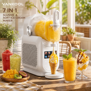 Portable 1.5L Automatic Electric Ice <b>Cream</b> Slushie Maker Durable 7 IN 1 Frozen Drinks Granita Machine for Household Use - Product Image 1