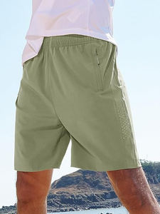 NESTRUE SPORTS Short de course à pied décontracté à séchage rapide et respirant 100% polyester pour hommes, motif solide pour les sports de plein air en ville - Product Image 6
