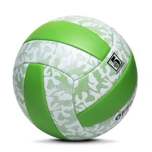 Pallone da pallavolo leggero in PVC verde per bambini scuola per principianti allenamento personalizzato stampato durevole Souvenir palla da pallavolo - Product Image 3