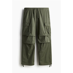 Pantalon cargo personnalisé à la mode pour hommes, coupe ample, jambe droite, avec plusieurs poches, pour tenue décontractée, pantalon cargo baggy d'extérieur - Product Image 1