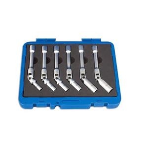 6pcs 3/8" Dr. Extra Long Glow Plug Socket Set Universal Joint 6 <strong>Point</strong> Glow Plug <strong>Removal</strong> <strong>Tool</strong> - Product Image 4