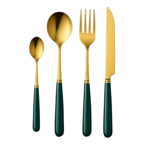 Juego de Cubiertos de Lujo - Verde - Product Image 2