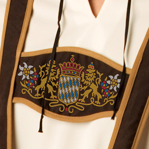 กางเกงหนังบาวาเรียสำหรับผู้ชายกางเกงขาสั้นตามสั่งลายโลโก้ออกแบบได้ตามต้องการ - Product Image 3