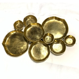 Tazón de hoja de Ginkgo decorativo para mesa para restaurante, tazón con compartimento de aluminio, tazón para servir sopa y postre para hoteles - Product Image 5