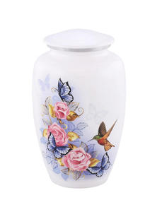 Urnes funéraires modernes faites à la main en bronze naturel de style américain pour cendres masculines et féminines - Prix de gros pour commémoration et inhumation - Product Image 4