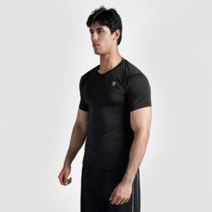 เสื้อยืดออกกำลังกายสีดำสไตล์วินเทจ - Product Image 3