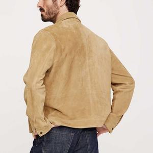 Personnaliser la veste chemise en cuir de chèvre de haute qualité pour hommes avec taille personnalisée - Product Image 3