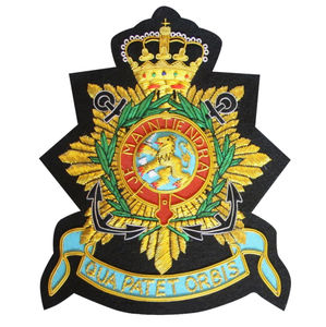 Parches tácticos de hilo de medio estilo personalizados hechos a mano, tela bordada, Cresta de ala de alambre dorado, rango de manga de tela magnética para coser - Product Image 3