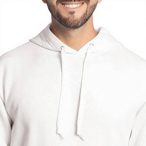 Sudadera con Capucha Negra para Hombre Ever Glow, 100% Algodón Felpa, 280g, Transpirable, Forrada, Corte Regular, Color Sólido, Diseño con Bolsillos - Product Image 3