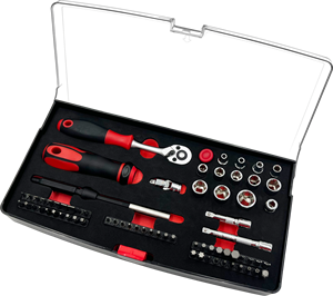 Kit d'outils électriques à conception antidérapante avancée Source d'alimentation manuelle en acier inoxydable Support OEM personnalisable Marque disponible - Product Image 1