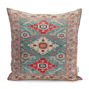 Funda de cojín con patrón Kilim turco, funda de almohada de estilo de granja desgastada decoración de alfombra diseño étnico para el hogar almohada geométrica - Product Image 2