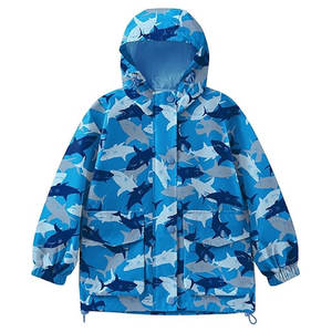 Chaqueta cortavientos para niños, chaqueta informal cómoda, chaqueta cortavientos para niños, actividades diarias al aire libre - Product Image 1