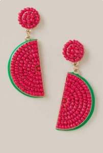 Boucles d'oreilles pendantes à la mode avec couture et couture avec motif brodé - Product Image 4