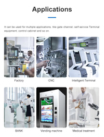 Panel PC Industrial con Pantalla Táctil Resistiva Plana de 15.6 Pulgadas, Totalmente Impermeable IP69K, de Acero Inoxidable, con Windows 11, para Plantas de Alimentos