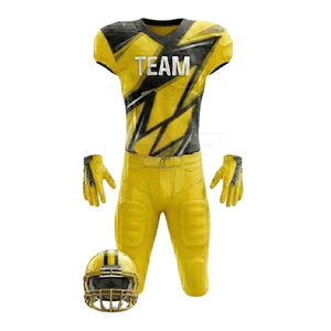 Uniforme de Fútbol Americano Unisex a Precio de Fábrica, Hecho con Tela 100% Poliéster, Ligero, Antibacteriano, de Secado Rápido y Transpirable - Product Image 1