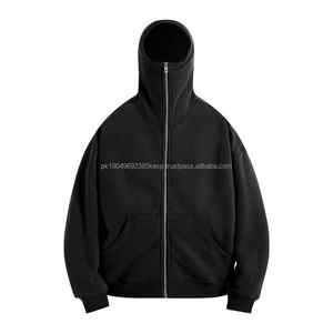 Sweat à capuche pour homme avec logo et couleur personnalisés, de haute qualité, avec fermeture éclair intégrale, en vente - Product Image 1