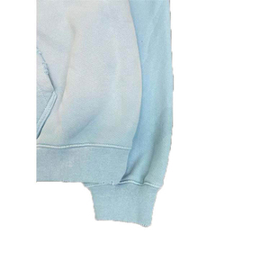 2024 fabricant personnalisé haute qualité 100% coton sweat à capuche en détresse déchiré conception avec fermeture éclair broderie automne impression à capuche - Product Image 3