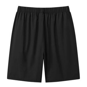 Summer High Quality Solid Vintage Breathe Shorts Hommes Casual Taille élastique Quick Dry Fitness Jogging Beach Black Fashion Shorts - Product Image 5