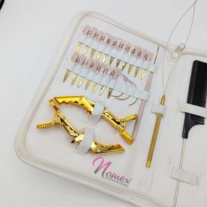 Nouveauté : Kit d'outils de pose d'extensions capillaires en acier inoxydable – Couleurs et logos personnalisés disponibles (OEM) – Qualité supérieure - Product Image 4