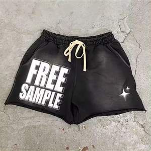 กางเกงขาสั้นผู้ชายแบบกำหนดเองกางเกงขาสั้นผ้าฝ้ายสไตล์สตรีทแวร์วินเทจสำหรับผู้ชาย - Product Image 1