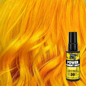 Gouttes de Pigment Jaune Ultra-Intense Crazy Color – Véganes, Ultra-Concentrées, Booster de Couleur Capillaire Inter-Mélangable - Product Image 2