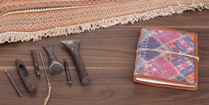 Venta al por mayor cuaderno diario personalizado escritura Kelim algodón cuaderno diario promoción agendas planificador diario bebé para regalo - Product Image 2