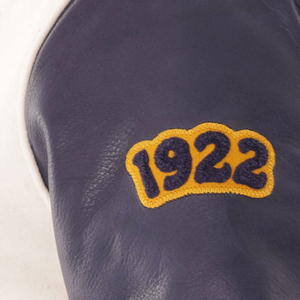 New Custom Stand Collar University Chenille Embroidery Vintage Varsity Jacket <b>for</b> Men's With Customized Logo - Product Image 6