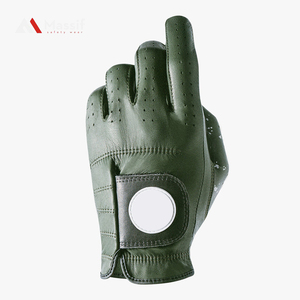 Gants de golf pour hommes en cuir véritable de qualité supérieure, antidérapants, respirants, imperméables, protection UV, adhérence supérieure, confort doux, flexibles - Product Image 5