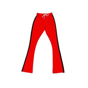 Pantalon de survêtement pour homme avec rayures latérales et cordon de serrage à la taille, survêtement personnalisé, pantalon de grande taille, pantalon de jogging empilé - Product Image 4