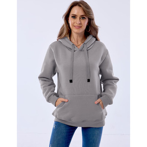 2025 personnalisé goutte épaule femmes sweats à capuche tricoté Streetwear personnalisé imprimé Streetwear sweats à capuche pour femme et sweat - Product Image 4