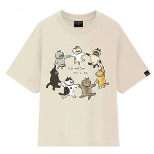 Camiseta unisex de algodón 100% con estampado de animales divertidos para uso diario para hombres y mujeres con logotipo frontal - Product Image 2