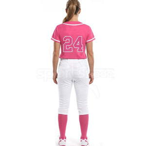 Conjunto Deportivo de Poliéster para Mujer, Cómodo, Uniforme de Softbol, Diseño Transpirable, Fácil Movimiento, Ropa de Entrenamiento en Venta - Product Image 3