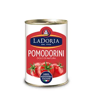 Высшее качество 100% итальянские помидоры La Doria Cherry в легко открывающихся баночках 24x400 г обработка на пару для экспорта