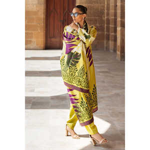 Traje Casual de 3 Piezas de Pana Estampada con Dupatta CD-52004 - Product Image 5