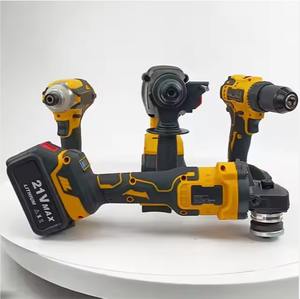 Ensemble d'outils sans fil multifonctionnel 4 en 1, couleur jaune, batterie au lithium 21V, 4 batteries, 2 chargeurs, personnalisable OEM, 3 ans - Product Image 4