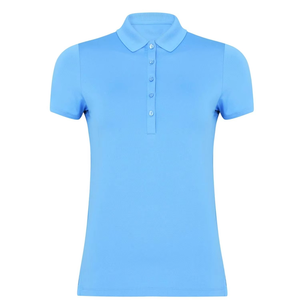 Wholesale Slim Fitted Girls <b>Polo</b> <b>Shirts</b> Organic Cotton Custom Color Blank Training Golf Wear for <b>Ladies</b> with Custom Brand logo - Product Image 4