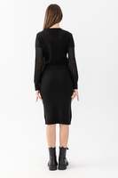 Prendas de punto especiales para mujer Estilo de dos piezas Suéter de manga larga Correa Vestido interior Ajuste cómodo Oficina, Traje de punto diario