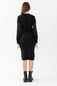 ชุดถักสองชิ้นแขนยาวสำหรับผู้หญิง, ชุดเสื้อสเวตเตอร์แขนยาวชุดเดรสใส่สบายใส่ไปออฟฟิศใส่ได้ทุกวัน - Product Image 6