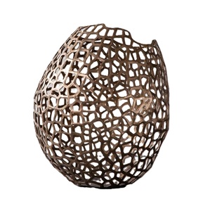 แจกันดอกไม้ทำจากโลหะสำหรับตกแต่งบ้านและงานแต่งงานแจกันดอกไม้ลายฉลุตกแต่งบ้านแบบสั่งทำ - Product Image 5