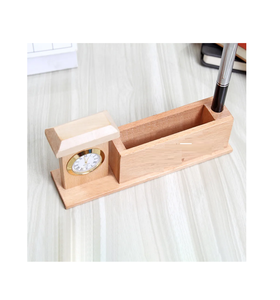 Décoration fantaisie horloge en bois porte-stylo luxe meilleure qualité supérieure décoration en gros porte-stylo moderne vente chaude - Product Image 1