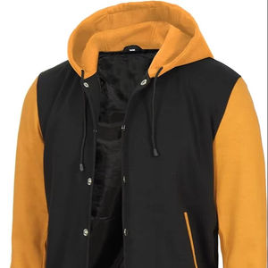 Chaqueta Varsity Personalizada con Capucha para Invierno, para Jugadores de Béisbol Universitarios, de Alta Calidad, Doble Botonadura, Transpirable e Impermeable 100% - Product Image 1