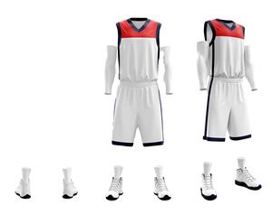 Uniforme de Baloncesto Universitario - Colores Personalizados, Diseños de Franjas Laterales y Camiseta de Baloncesto Sublimada con Espíritu Escolar - Product Image 4