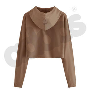 Sweat à capuche court 100% coton pour femme avec design personnalisé 'Dear Person Behind Me' pour l'hiver - Product Image 2